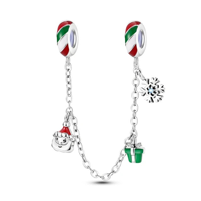 Christmas Santa Snowflake Charm