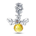 Crystal Bee Flower Charm
