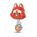 Squirrel Acorn Autumn Charm