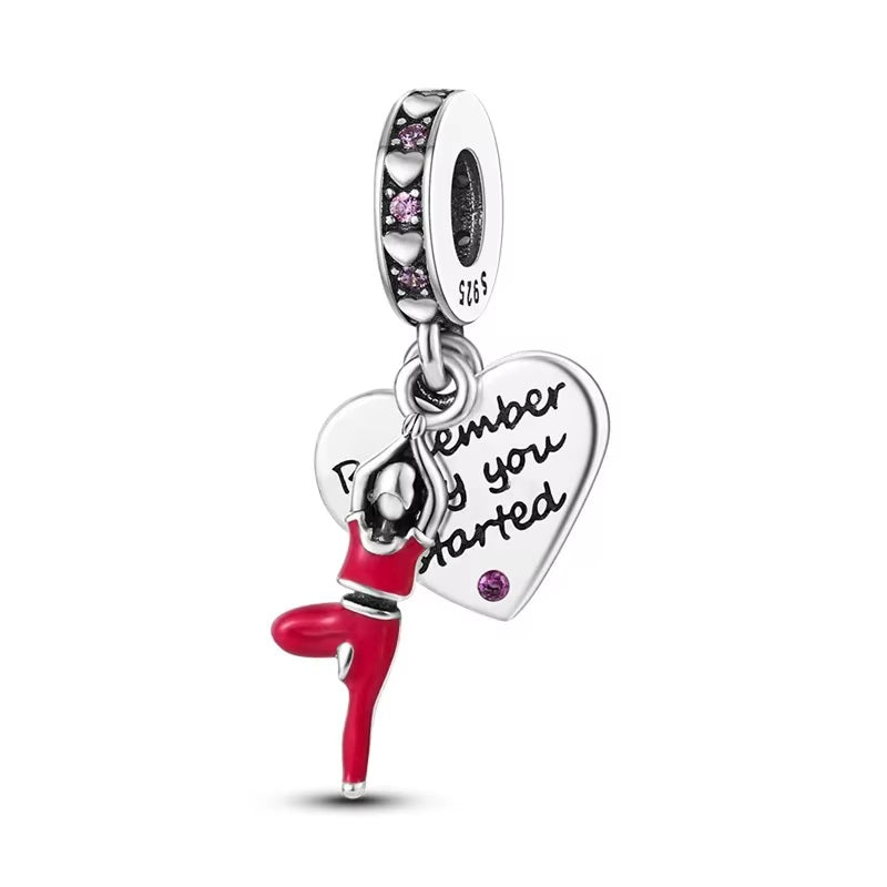 Yoga Heart Charm