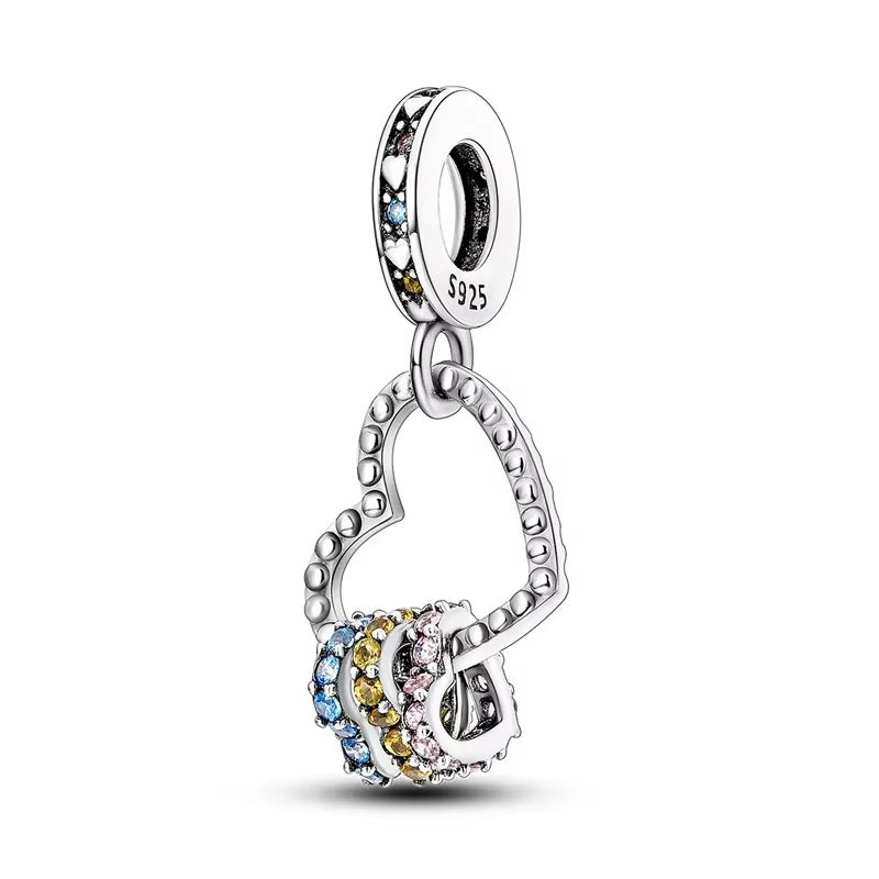 Crystal Hearts Charm