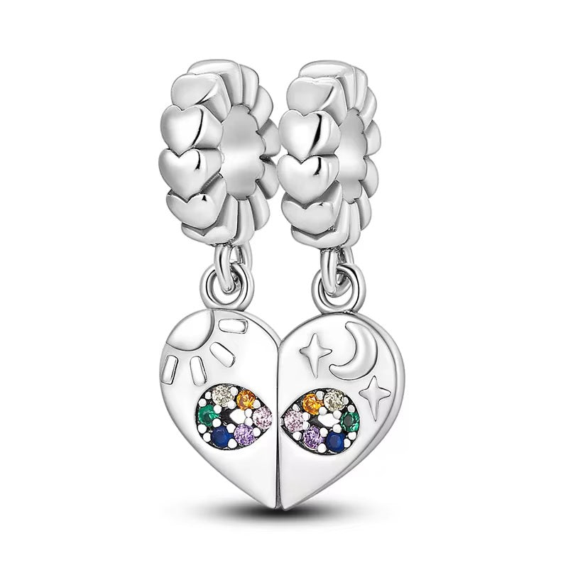 Heart Moon Star Charm
