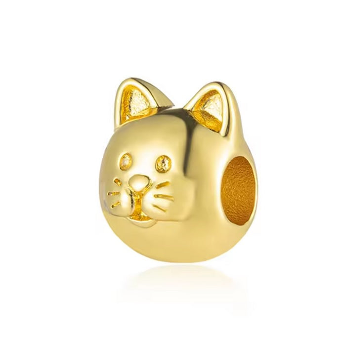 Golden Cat Charm
