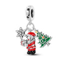 Christmas Tree Santa Charm