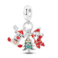 Christmas Santa Deer Charm