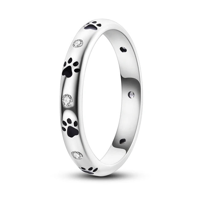 Pet Paw Silver Ring