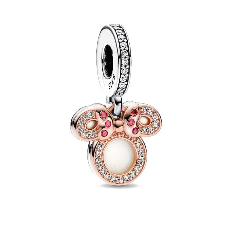 Gold Rose Minnie Mouse Disney Charm