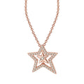 Crystal Star Silver Necklace