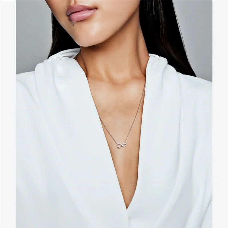 Infinity Silver Necklace