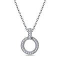 Round Charm Silver Necklace