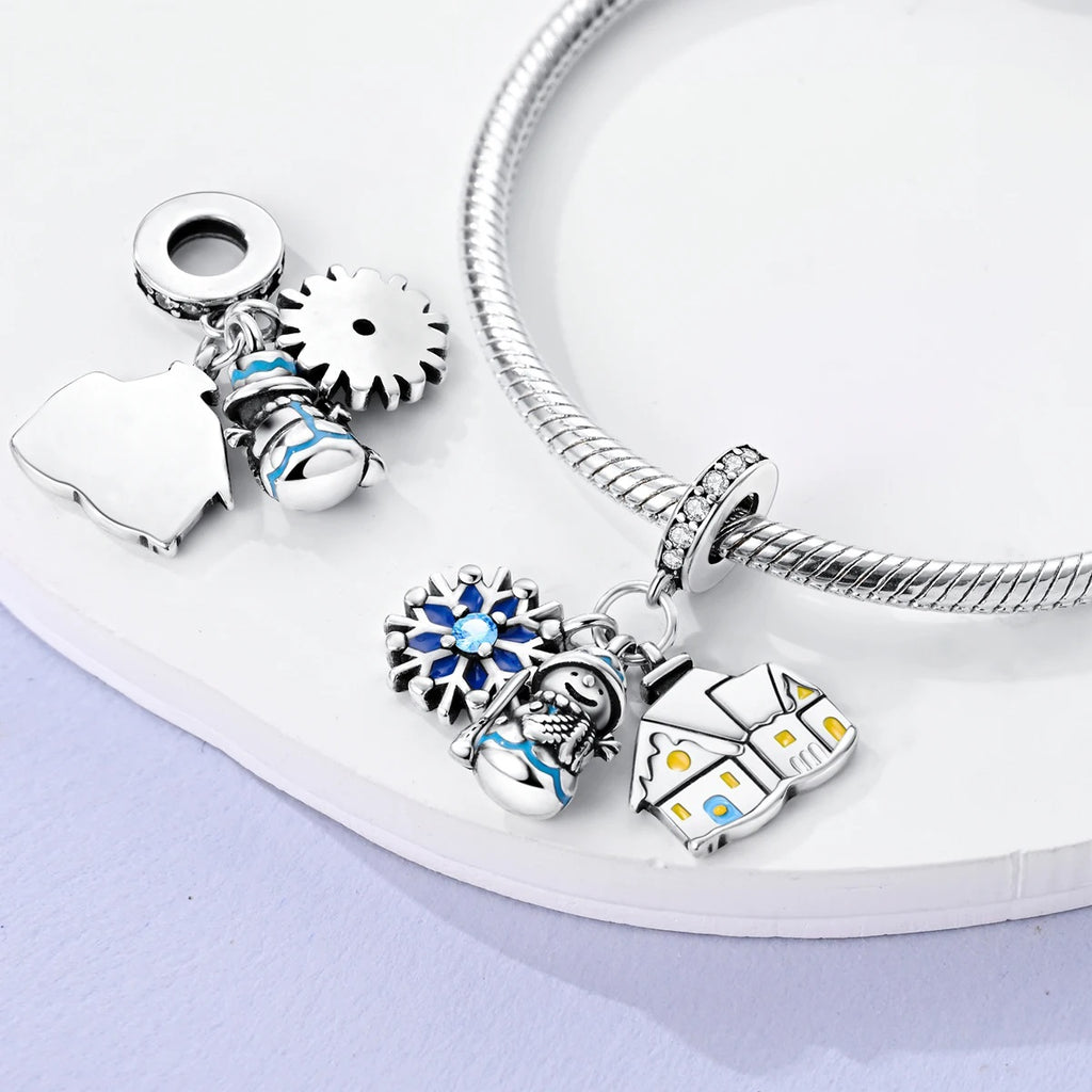 Christmas Snowman House Charm