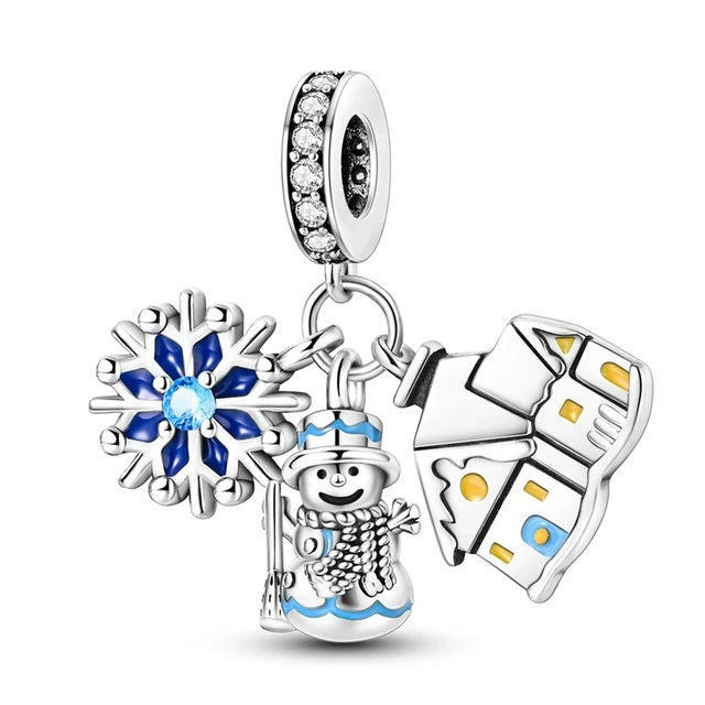 Christmas Snowman House Charm