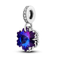 Blue Crystal Snowflake Charm