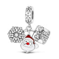 Christmas Santa Snowflake Charm
