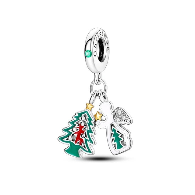 Christmas Tree Angel Charm