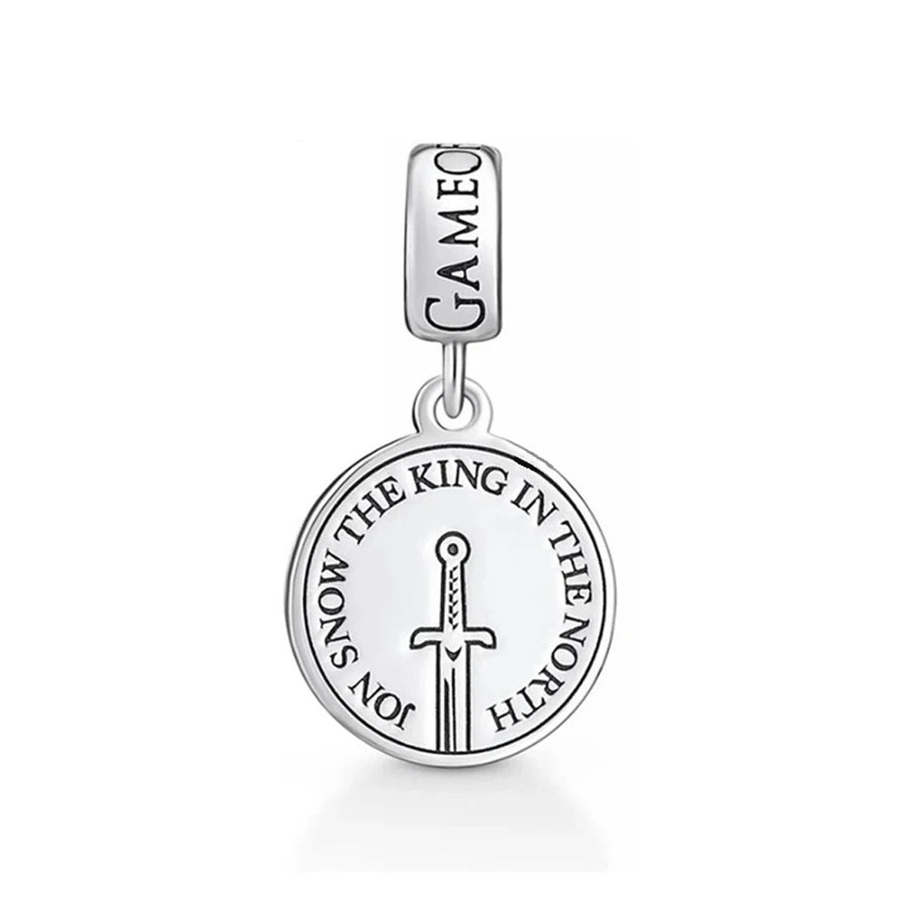 Jon Snow King Game of Thrones Charm