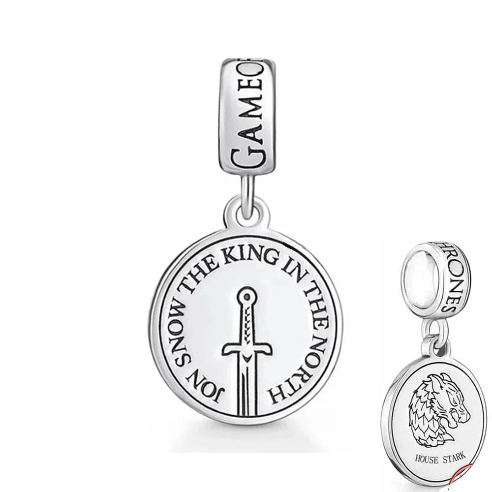 Jon Snow King Game of Thrones Charm